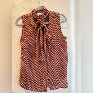 Derek Lam sleeveless blouse with bow!